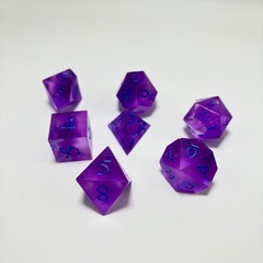 Purple to Pink Color Changing set of 7 Dice